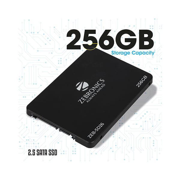 Zebronics ZEB-SD26 256 GB Solid State Drive, TLC, SATA II & SATA III Interface