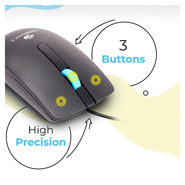Zebronics Zeb-Juggle Wired Optical Mouse