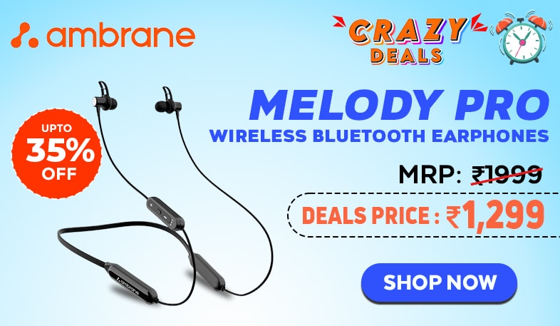 Ambrane Melody Pro Wireless Bluetooth Earphone