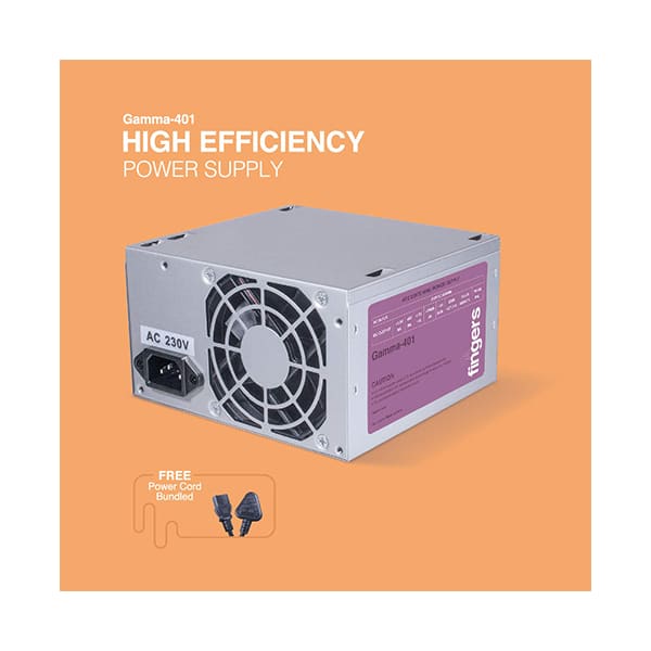 Fingers Gamma-401 High Efficiency Power Supply SMPS (450W Power)