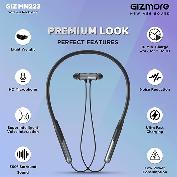 Gizmore MN223 Bluetooth Wireless Neckband
