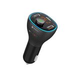 Portronics Auto 15 Bluetooth FM Transmitter in-Car Radio Adapter (PD 20W+QC3.0) Fast Charger