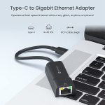Portronics Mport 45C Type-C Ethernet LAN Adapter Type-C to LAN RJ 45 with 1000 Mbps, Fast Speed