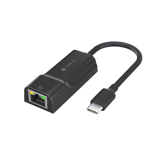 Portronics Mport 45C Type-C Ethernet LAN Adapter Type-C to LAN RJ 45 with 1000 Mbps, Fast Speed
