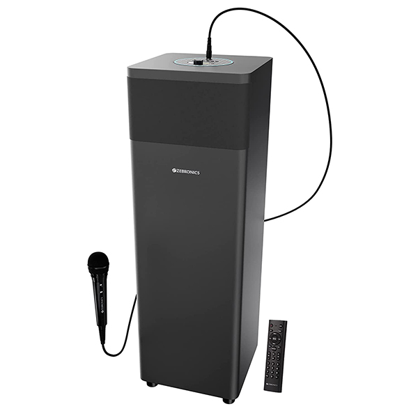 Zebronics Zeb-BT800RUF 50W Tower Speaker with Wired mic for Karaoke