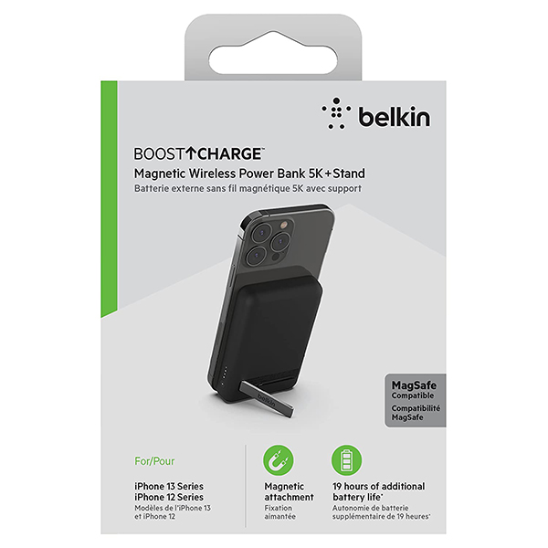 Belkin Quick Charge Magnetic Wireless Power Bank 5000mAh with Stand