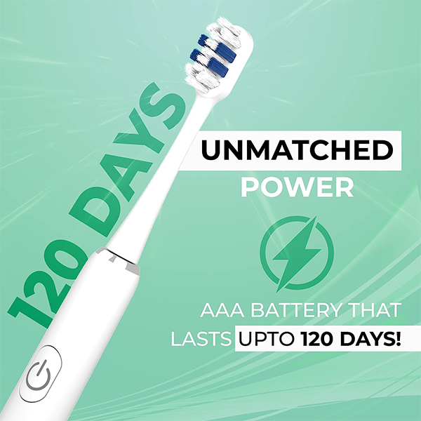Hammer Flow 2.0 Electric Toothbrush with 2 Replaceable Brush Heads