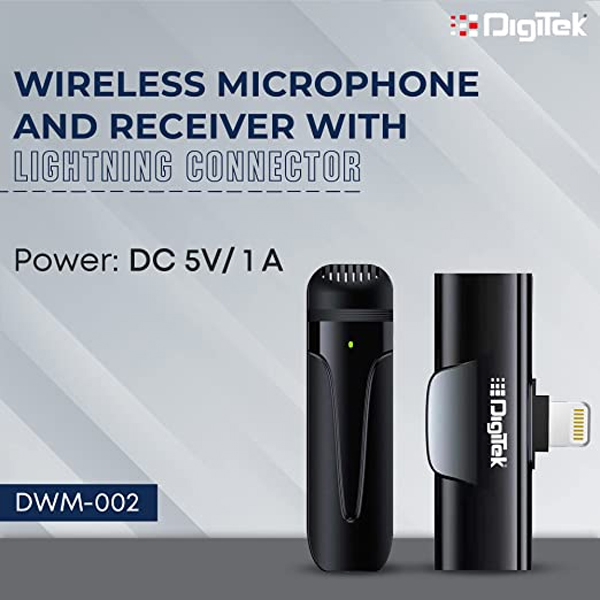 Digitek DWM-002 Wireless Microphone & Receiver