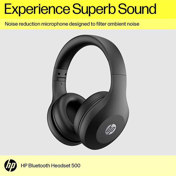 HP 500 Bluetooth Wireless Over Ear Headphones with Bluetooth 5.0