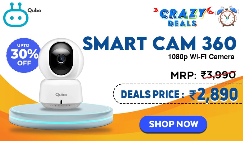 QUBO Smart Cam 360 1080p Wi-Fi Camera