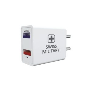 Swiss Military VOLTAIC3.4 Double Thunderbolt Charger with Type-C Cable