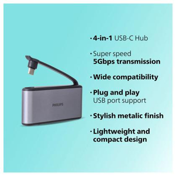 Philips 4 in 1 USB DLK5527C/00 USB Hub