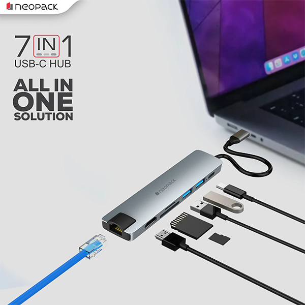 Neopack 7 IN 1 USB C Multi-Function Docking Station