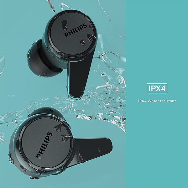 Philips Audio TWS TAT1207BK True Wireless Earbuds with IPX4 Water Resistance