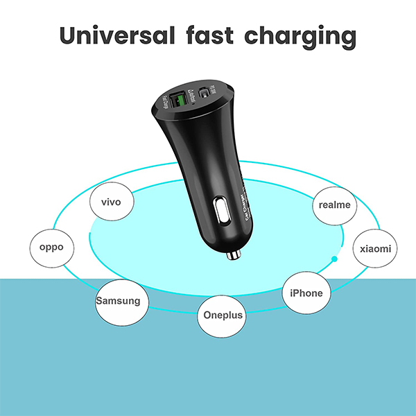 Stuffcool Dual Port Car Charger Ultimus 70W with Type C 30W PPS PD Port