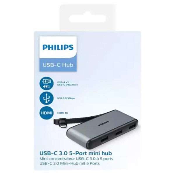PHILIPS 5 in 1 USB DLK5528C/00 USB Hub