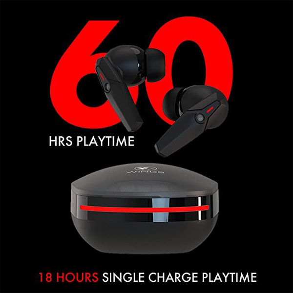 Wings Phantom 105 Earbuds With Game Mode