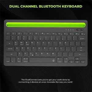 iGear Dual Connect Dual Channel Bluetooth Keyboard