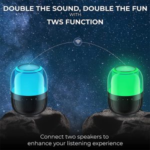iGear Galaxy 10W Bluetooth Speaker With 360 Degree Surround Sound & Bass Radiator