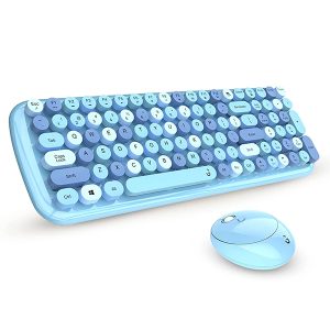 iGear KeyBee Retro Typewriter Inspired 2.4GHz Wireless Keyboard and Mouse Combo With USB Support