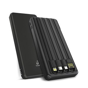 iGear Max10 10k mAh Capacity Power Bank With Detachable Universal Cable