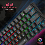 iGear Raptor 64 Backlit Mechanical Keys With 23 Light Modes Wired USB Gaming Keyboard