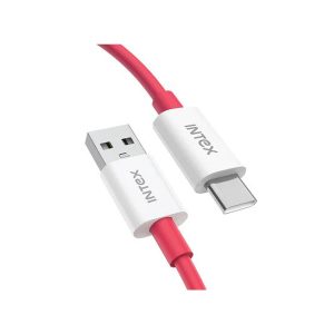 Intex USB Data Cable Speed 30W Type C Red