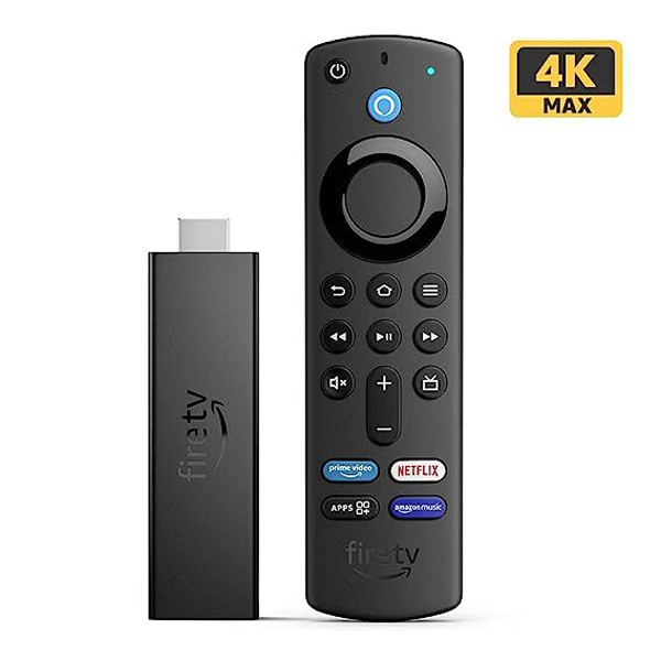 Amazon Fire TV Stick 4K Max streaming device, Wi-Fi 6, Alexa Voice Remote (includes TV controls)