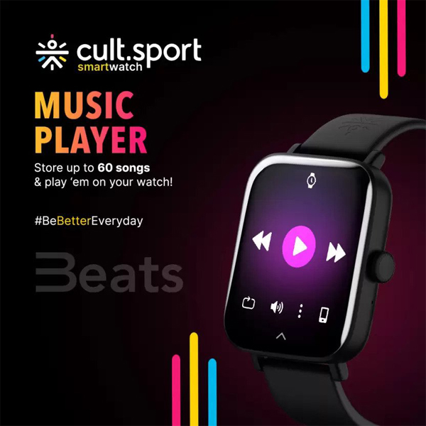 Cultsport Burn 1.78" AMOLED Bluetooth Calling Smartwatch