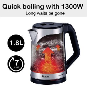 Inalsa 1300W Double Wall 1.8 Ltr Kettle Diamante
