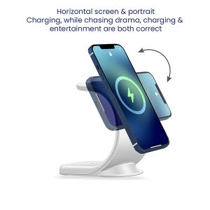 Stuffcool WC360 Magnetic 3-in-1 Wireless Charging Station With 18W QC3.0 Wall Charger included