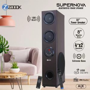 Zoook Supernova 100W Bluetooth Tower Speaker