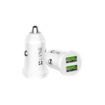 LYNE Piston 5 Dual USB Port, 2.4 Amp Output Car Charger with Micro USB Cable