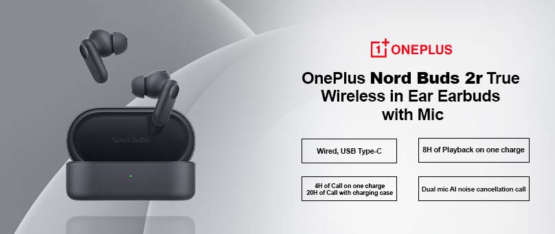 OnePlus Nord Buds 2r True Wireless in Ear Earbuds with Mic