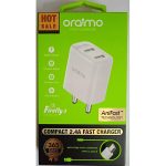 Oraimo OCW-I66D Dual Port 2.4 A Multiport USB Charger With Type -C Cable