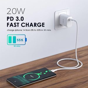 Oraimo OCW-I99S+CC54 20W Charger With Type-C To Type-C