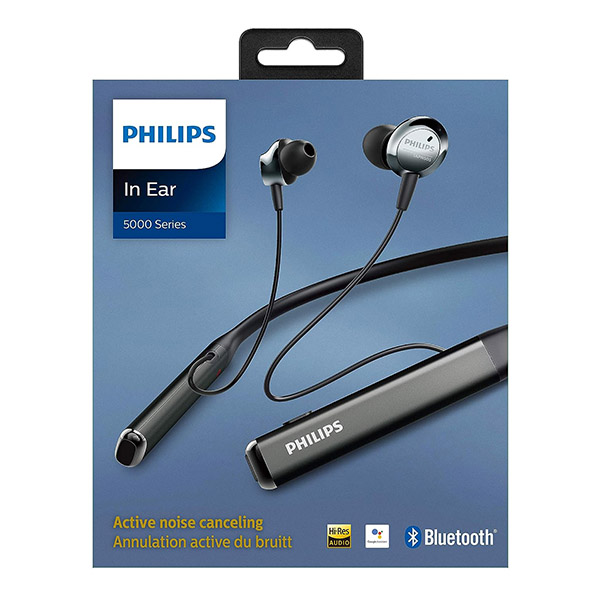 Philips TAPN505 Neckband Earphones with Active Noise Cancellation