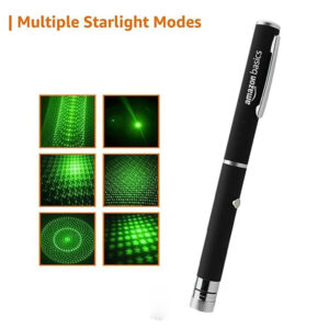 Amazon Basics Green Laser Pointer Party Pen with Disco Lights