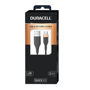 Duracell USB Type C 3A Braided Sync & Fast Charging Cable