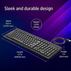 HP K100 Wired Wired USB Desktop Keyboard