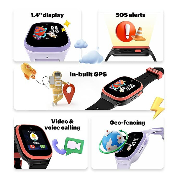 Noise Scout Kids Smartwatch with Assisted GPS Tracking