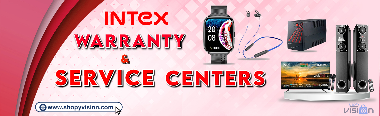 Intex Warranty & Service Center In India Desktop Banner