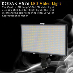 KODAK V576 LED Video Light Slim Design Without Battery & Charger