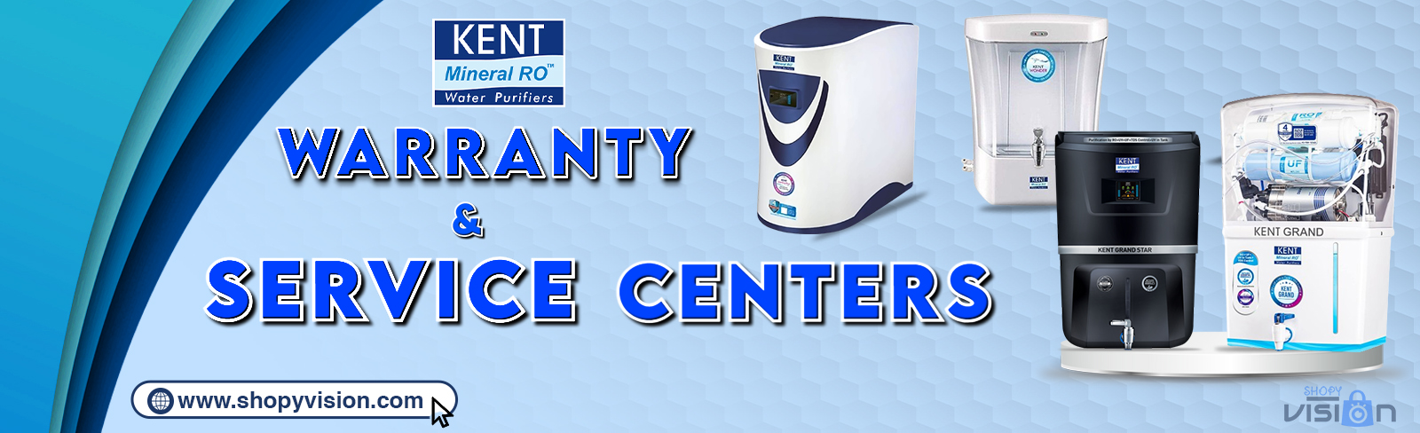 Kent ro Warranty & Service Center in India Mobile Banner