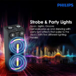 Philips Audio TAX5708 Bluetooth Party Speaker with Dynamic Bass Boost & Karaoke (400W Max Output)