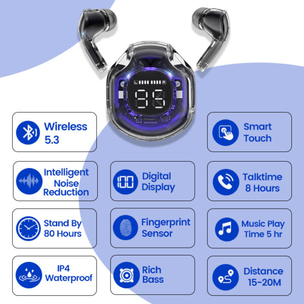 Flute Ultrapods Pro Wireless Earbuds