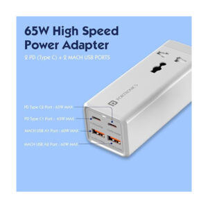Portronics Adapto Volt 65 High Speed 5-in-1 Power Adapter