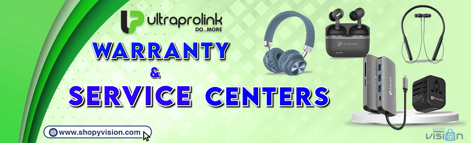 Ultraprolink Warranty & Service Desktop Banner