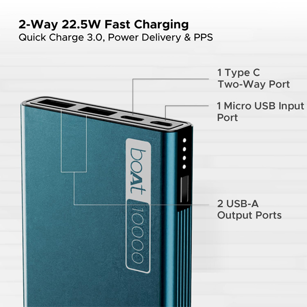 boAt PB300 Powerbank with 10000mAh Battery