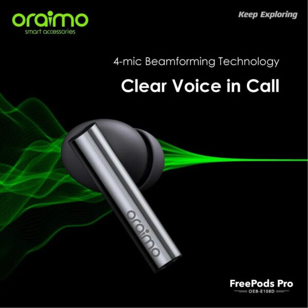 Oraimo FreePods Pro TWS Earbuds with ANC 8